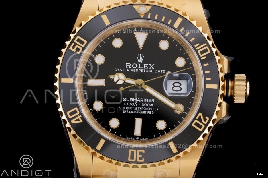 Best Submariner Bracelet Clean YG 1:1 Functional On Edition LN 126618 Dial 1141 Black YG SH 0723